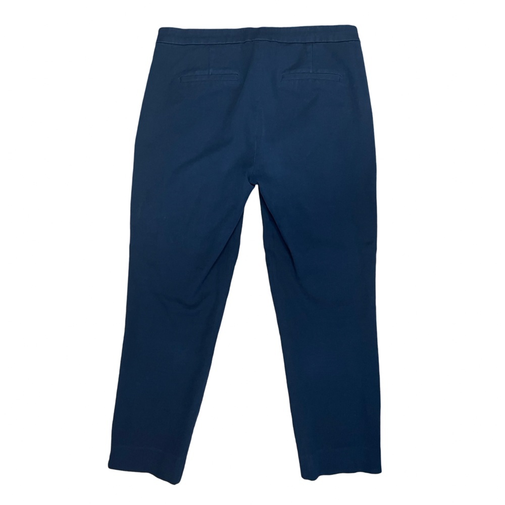 J.Crew Martie Bi-Stretch Cotton Blend Slim Crop Pants Navy Blue - Size 6 - Picture 6 of 14